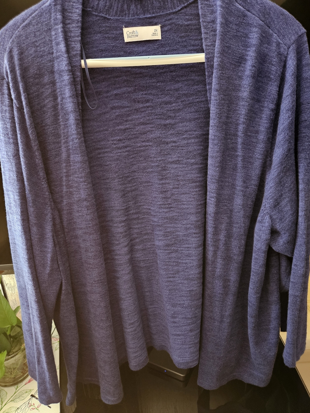 Croft & Barrow Navy Knit Sweater Top
